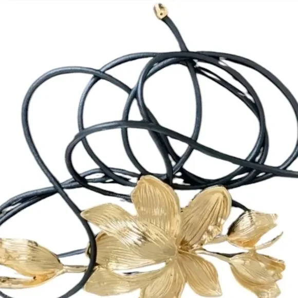 Anthropologie Flower 3d Cord Adjustable Belt | NWOT - Picture 4 of 9